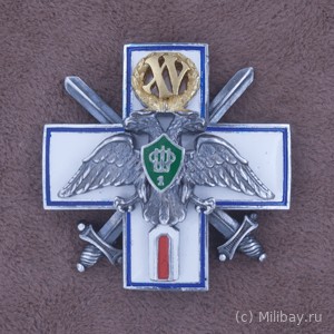 Знак выпускника 1-й Омской школы прапорщиков, 15-й выпуска периода Временного правительства 